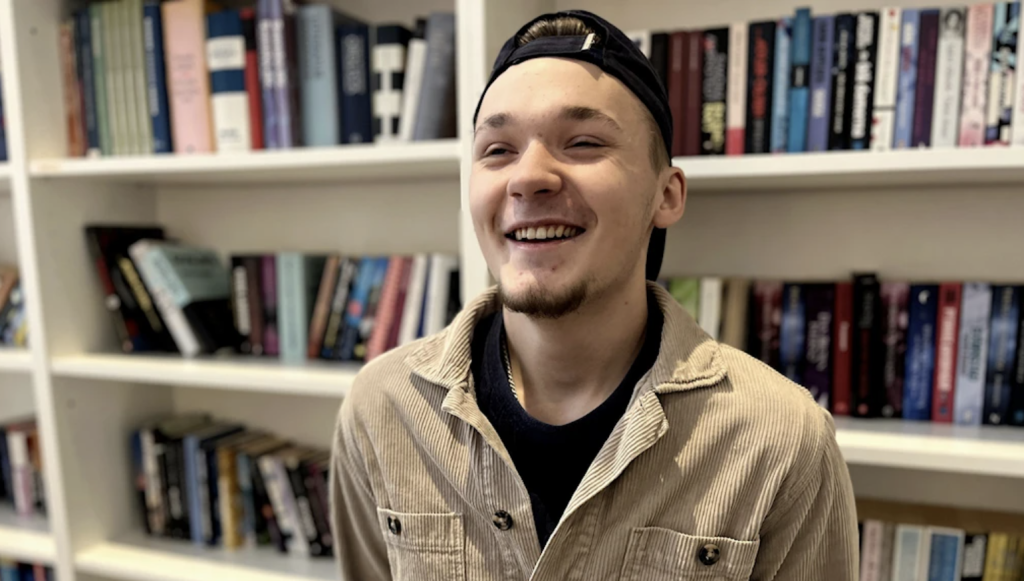 Elev på Yrkesgymnasiet i Solna.