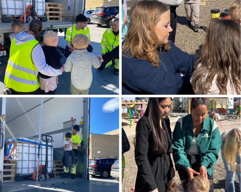 Barn från förskolan fick besöka Yrkesgymnasiet i Täby och lära känna elever inom transportprogrammet. Genom lekfulla aktiviteter och möten skapades nyfikenhet, gemenskap och värdefulla erfarenheter för både stora och små.