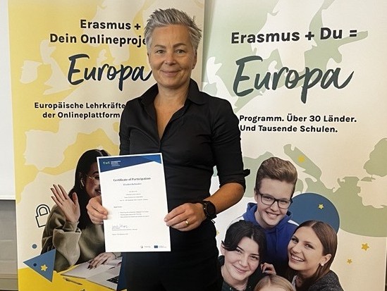 Elisabet Ballande på plats i Hannover.